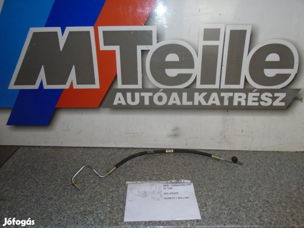 ÁR/DB [GYÁRI BONTOTT] BMW - HIDRAULIKA CSŐ  - Z3 / E36 - 3241 6754173